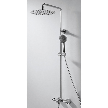 Душевая стойка Bravat Waterfall SS F639114C-A5-RUS хром