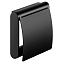 Держатель туалетной бумаги Keuco Plan 14960370000 с крышкой, черный матовый