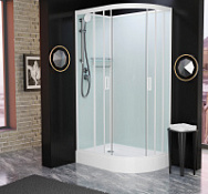 Душевая кабина Frank F418L М White 100x80x220 без крыши, белый