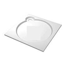 Поддон встраиваемый Cezares Tray TRAY-S-A-90-56-W квадратный, белый