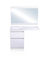 Мебель для ванной напольная El Fante Даллас 115 L 2 ящика, пленка, белый