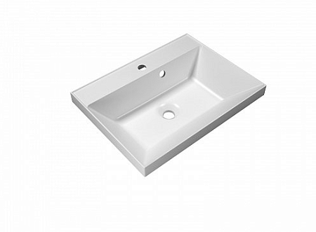 Тумба с раковиной BelBagno Marino BB650/450-LV-MR-PR 65 bianco lucido