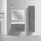 Мебель для ванной Vincea Mia Slim VMC-2MC900S1BT 90 подвесная, 2 выкатных ящика, Beton
