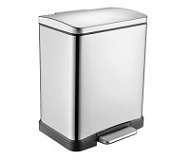 Ведро WasserKRAFT K-622 с педалью 12л, хром