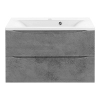 Тумба с раковиной Vincea Mia VMC-2MA750BT 75 подвесная, 2 выкатных ящика, Beton