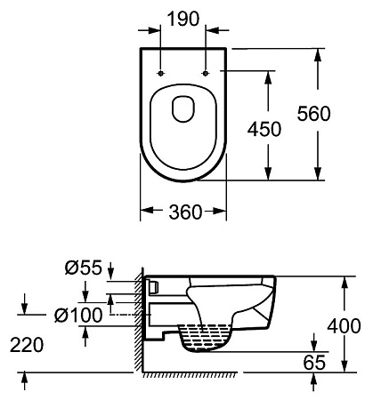 Унитаз подвесной BelBagno Santhe-I BB1002CH белый