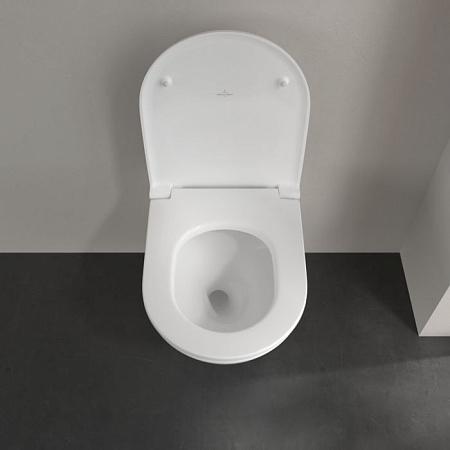 Унитаз подвесной Villeroy & Boch Subway 3.0 4670T901 безободковый, с микролифтом, alpin