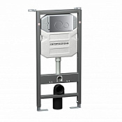 Инсталляция Ceramica Nova Envision/Round CN1001M с кнопкой смыва, хром матовый