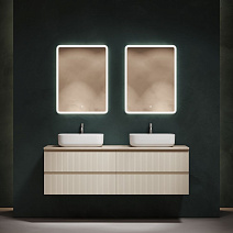 Мебель для ванной со столешницей Sancos Snob T 160 SNT80CE+TT160A2X Beige Soft/Kreman