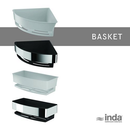 Полка Inda Basket AV251AAL13 хром/белый