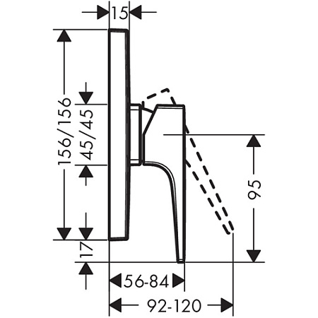 Смеситель Hansgrohe Metropol 32565000 для душа, хром