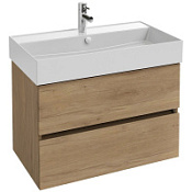 Тумба с раковиной Jacob Delafon Tolbiac EB2382-E75 80 раковина Vivienne, дуб давос натуральный