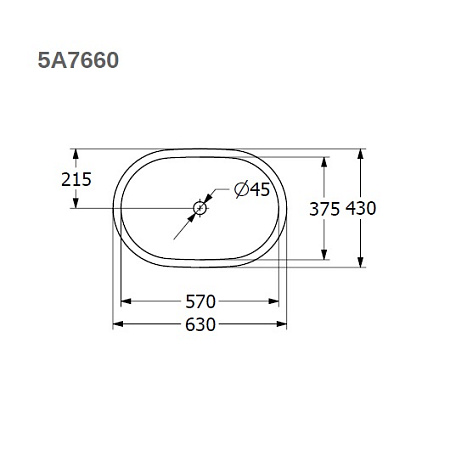 Раковина Villeroy & Boch Architectura 5A766001 57 альпийский белый