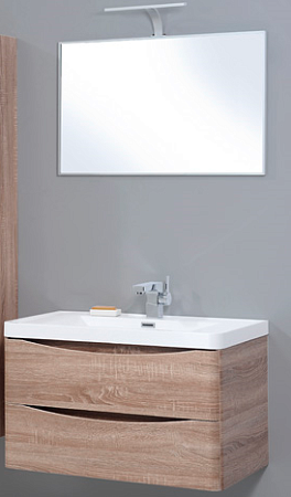 Тумба с раковиной BelBagno Ancona-N 90 rovere bianco, подвесная