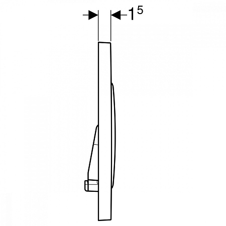 Кнопка смыва Geberit Sigma 20 115.882.14.1 черный матовый/хром гланцевый