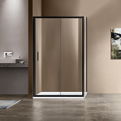Душевой уголок Vincea Garda VSR-1G1 90x120 прозрачное, прямоугольный, черный