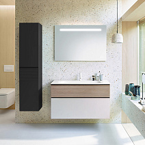 Тумба с раковиной Burgbad Fiumo SFXN102F3956FOT45G0200C0001*1 белый глянцевый/кашемировый дубовый Тумба с раковиной Burgbad Fiumo SFXN102F3956FOT45G0200C0001*1 белый глянцевый/кашемировый дубовый