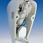 Писсуар Jika Golem Antivandal 8430700004831 с радарным датчиком - фото 4