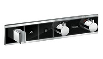 Термостат Hansgrohe RainSelect 15356600 на 3 потребителя, для душа, черный/хром