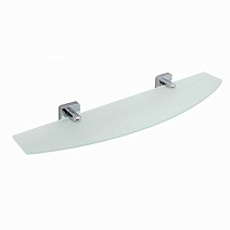 Полка WasserKRAFT Lippe K-6524 стеклянная, хром/матовое стекло