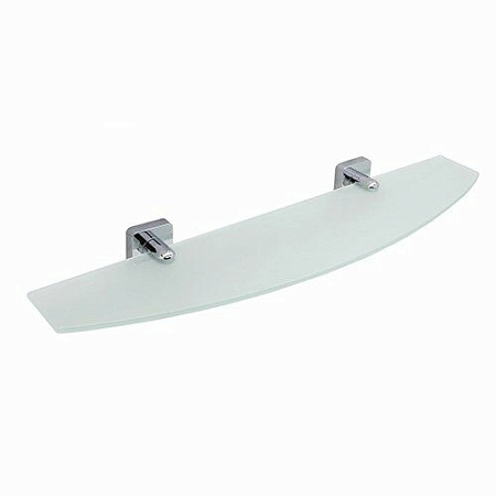 Полка WasserKRAFT Lippe K-6524 стеклянная, хром/матовое стекло