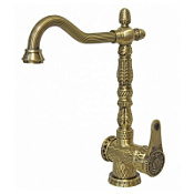 Смеситель Zorg Antic A 421 K-BR для кухонной мойки, бронза