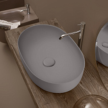 Раковина накладная Kerasan Nolita 534389 60x40 Ferro Matt