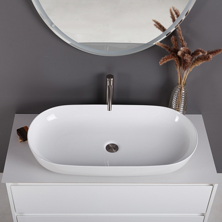Раковина накладная BelBagno BB1349 40.5x81.5x13.5 белый