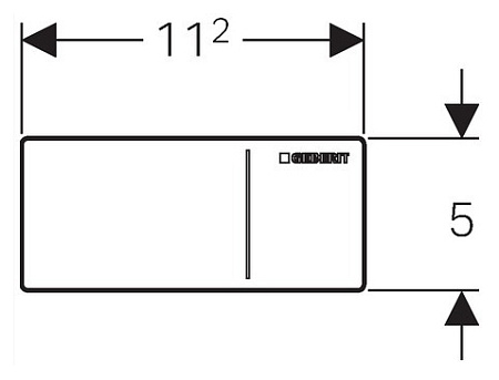 Кнопка смыва Geberit Sigma 70 115.630.SI.1 белая, 12 см