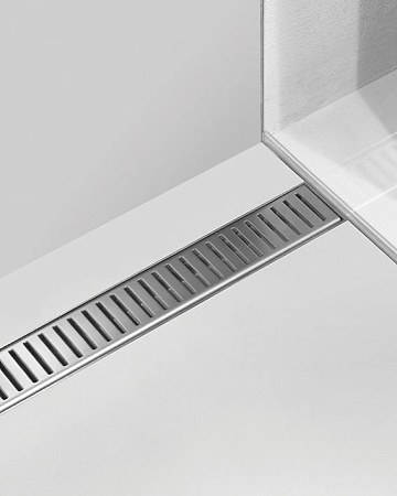 Решетка AlcaPlast Pure 750M нержавеющая сталь матовый