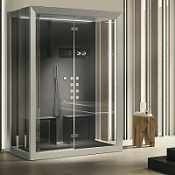 Душевая кабина Jacuzzi Frame In2 DX 9448-27219 150х110 см R, черная