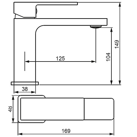 Смеситель Damixa Gala 530210300 для раковины черный