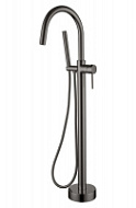 Смеситель Boheme Uno 469-GM для ванны с душем, напольный, оружейная сталь