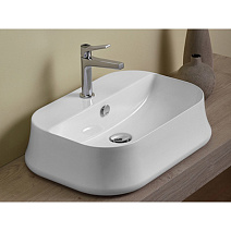 Раковина накладная Simas Sharp SH 09 60x42x16 с 1 отверстием под смеситель, белый