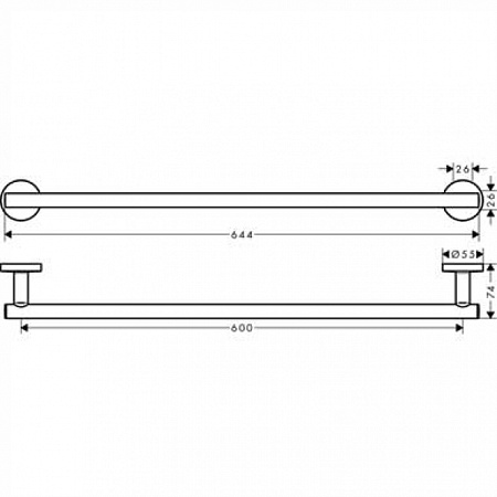 Полотенцедержатель Hansgrohe Logis Universal 41716000 хром