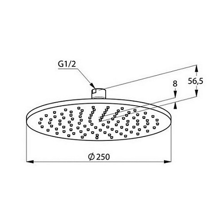 Верхний душ Kludi A-QA 6432505-00 хром