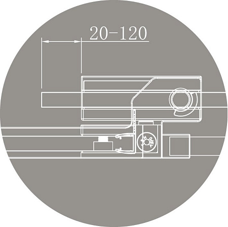 Душевой уголок Cezares Slider SLIDER-AH-1-90-70/80-BR-Cr бронза/ профиль хром
