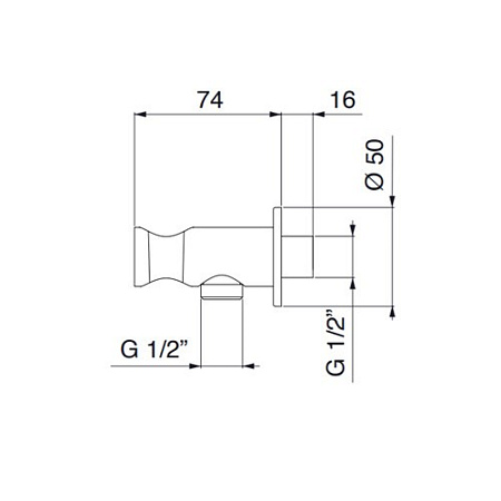 Шланговое подключение Palazzani Docce Color 9910N243 матовый белый