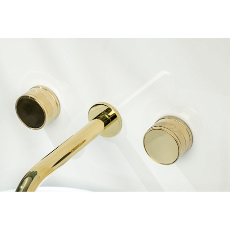 Смеситель Boheme Prestige 152-2-G-PR для раковины, золото