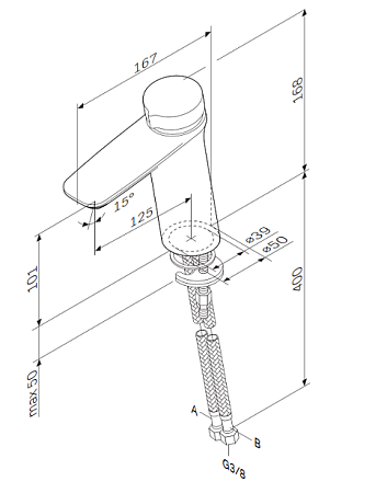 Смеситель AM.PM Inspire V2.0 F50A02500 для раковины