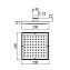 Верхний душ Nobili Cube AD139/17CCR 20х20 хром - фото 2