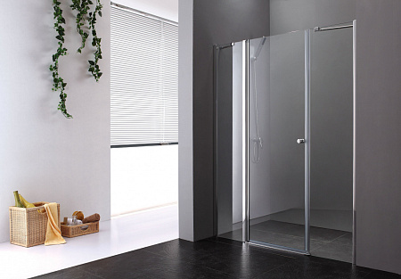 Душевая дверь в нишу Cezares Elena ELENA-B-13-80+60/60-C-Cr-L прозрачное стекло