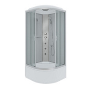 Душевая кабина Niagara Classic NG-2307-14G 80x80x215 стекло матовое/профиль серебро