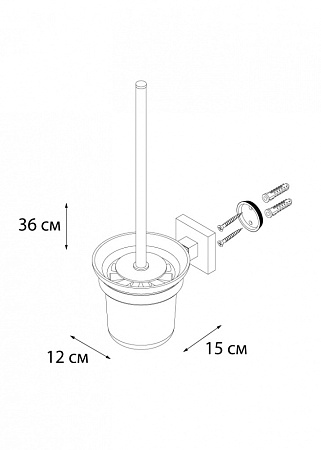 Ёршик Fixsen Metra FX-11113 хром