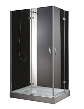 Душевой уголок Cezares Bergamo BERGAMO-W-AH-2-100/90-C-Cr-L прозрачное стекло Душевой уголок Cezares Bergamo BERGAMO-W-AH-2-100/90-C-Cr-L прозрачное стекло