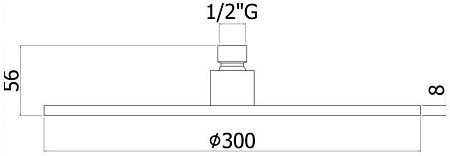 Верхний душ Paffoni Master King ZSOF079HG золото