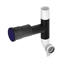 Сливной патрубок с отводом для подключения к вентиляции Tece 9820126 отвод влево