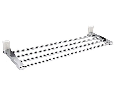 Полка для полотенец WasserKRAFT Leine K-5011WHITE 65 хром/белый