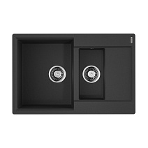 Кухонная мойка Omoikiri Daisen 78-2T-BL 78x51x23 черный
