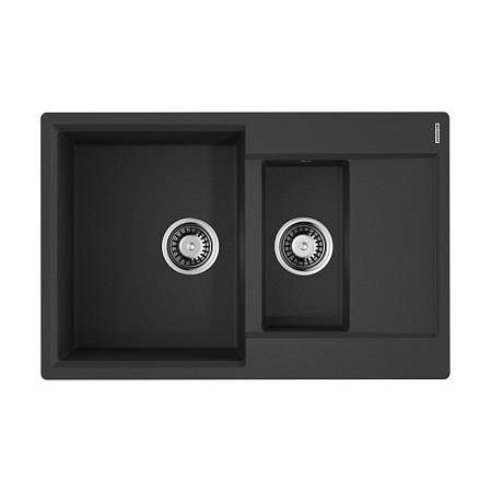 Кухонная мойка Omoikiri Daisen 78-2T-BL 78x51x23 черный